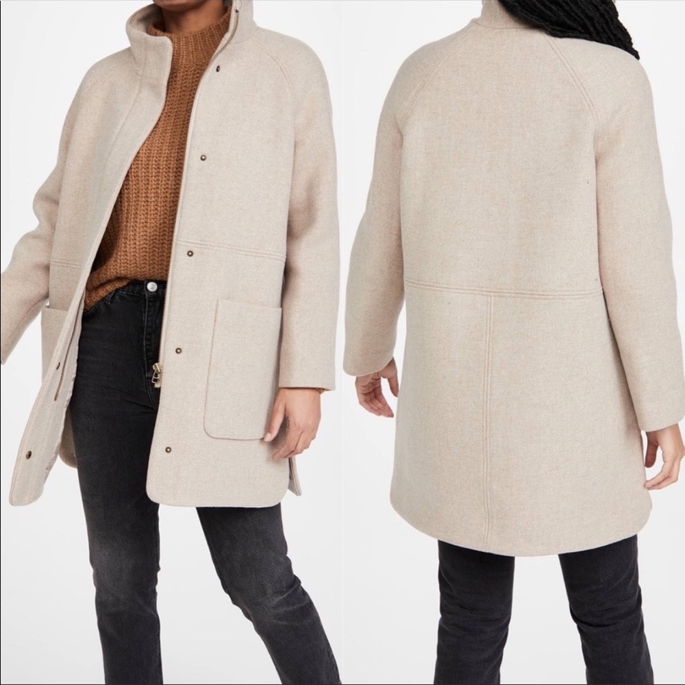 Madewell Estate Cocoon Coat in Insuluxe Fabric